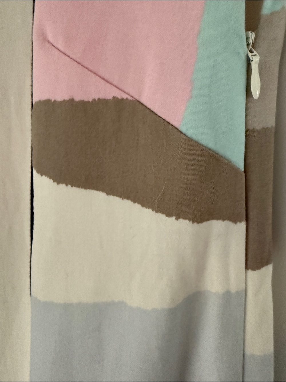Marimekko Nippu 2014 Cotton Shift Dress Pastel Abstract Print Cap Sleeve Size 8 - Picture 8 of 11